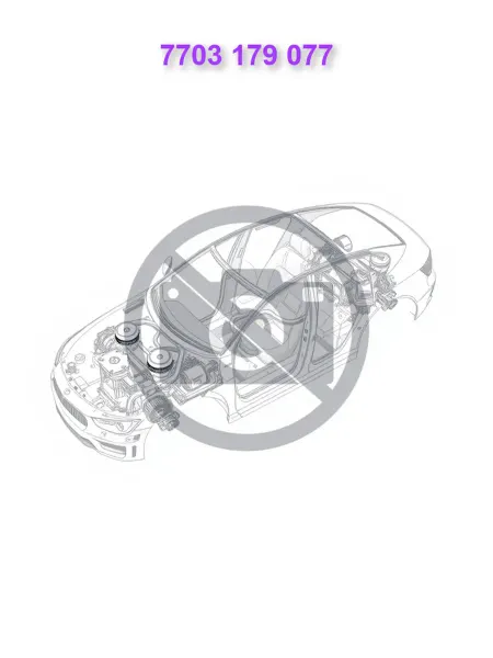 RENAULT 7703179077, Клипса капота