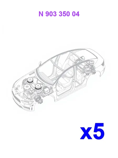 VAG N90335004, Клипса
