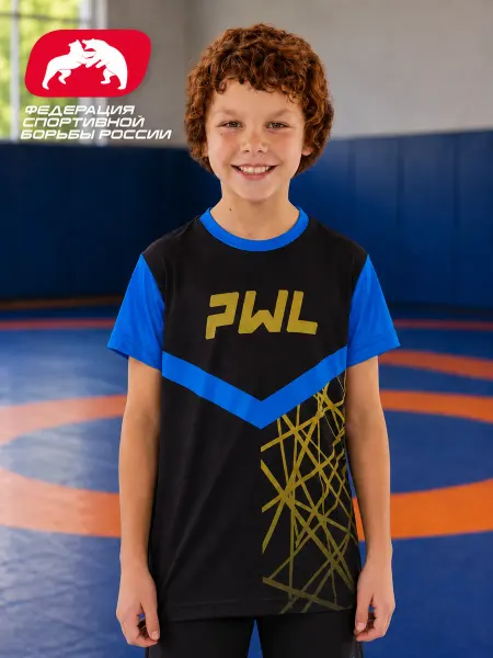 PWL Белая футболка спортивная для тренировок для детей wrestling