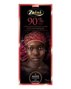 Горький шоколад Zaini 90% какао"Women of cocoa", 75г