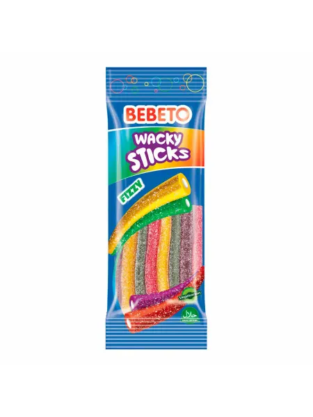 BEBETO Мармелад Stick Fizzy тутти-фрутти и ваниль 75 г
