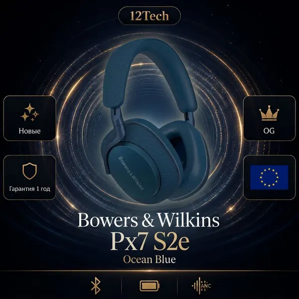 Беспроводные наушники Bowers & wilkins Px7 s2e Ocean blue
