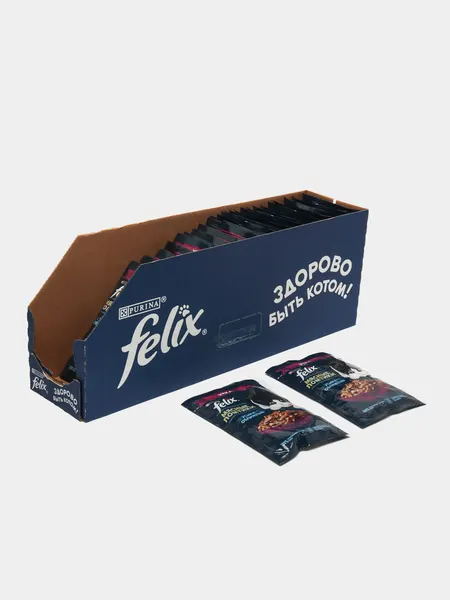Влажный корм Felix для кошек (Утка) 75 г, 26 шт в упаковке