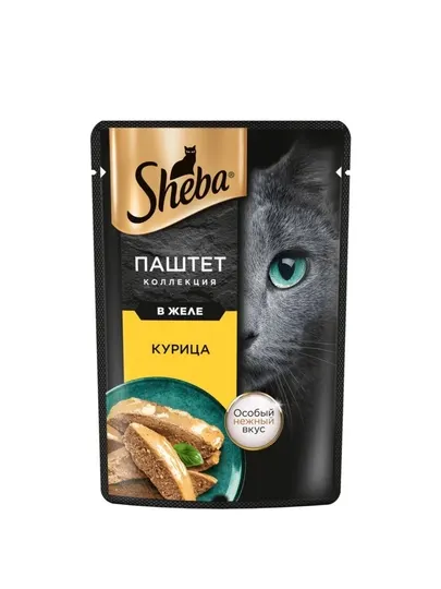 Влажный корм Sheba Паштет в желе с курицей, 75 г