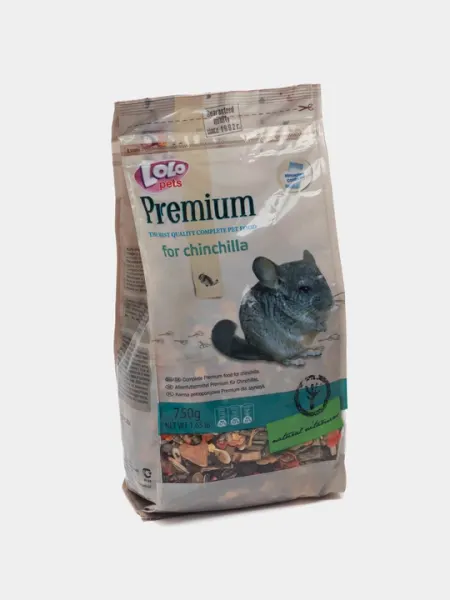 Полнорационный корм для шиншилл Lolo Pets Premium, 750 г