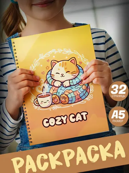 StickerHouse Natali Pank Раскраска антистресс с котиками для девочек