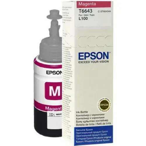 Чернила для принтеров EPSON, 7500 стр, 70 мл, пурпурные (C13T66434A/C13T664398)