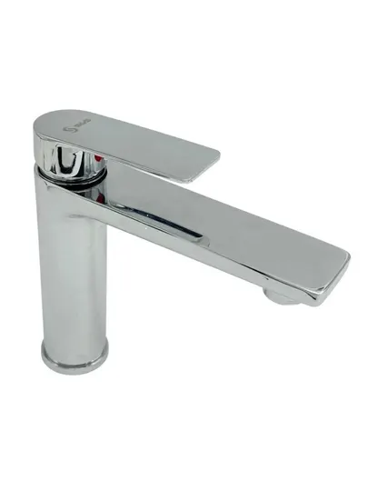 Смеситель SAS-7574- 75C STANDARD, для раковины, латунь, гибкий излив, хром