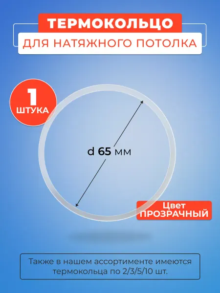 Строй Холдинг потолки Термокольцо для натяжного потолка 65 мм - 1 шт