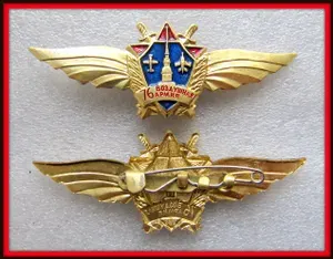 Знак значок - 76я Воздушная АРМИЯ ВВС - ТЯЖЕЛЫЙ . латунь - РЕДКИЙ