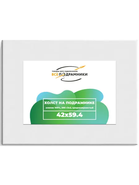 Всеподрамники Холст 42x59,4 (а2) см. на подрамнике (хлопок 100%)