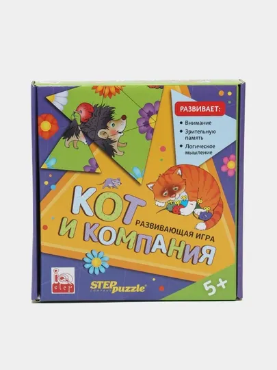 Развивающая игра IQ step Кот и компания 76013