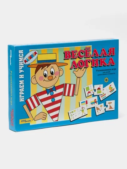 Веселая логика, детская настольная игра, 76035 q0000020041