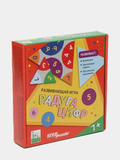 Развивающая игра "Радуга цифр, Тримино" "IQ step" 76049