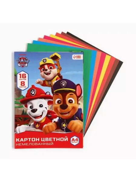 ArtFox STUDY Цветной картон А4 16 листов 8 цветов 200 г м2, 2 шт