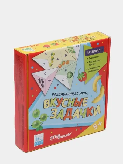 Развивающая игра "Вкусные задачки, Тримино" IQ step, 76058