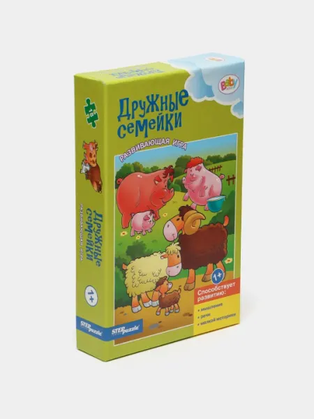Развивающая игра Step Puzzle 76182 "Дружные семейки"