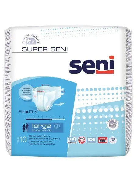 Altaimag Подгузники Super Seni AIR для взрослых Large 10шт