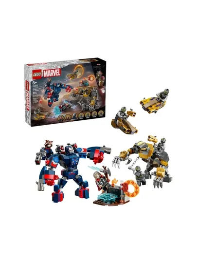LEGO Конструктор Marvel 76322 Мстители Финал. Тор против Читаури