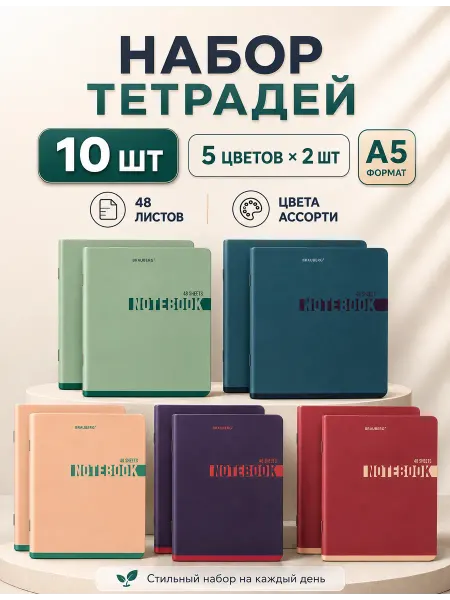 SABURG Тетради предметные школьные 48л. Общая тетрадь набор
