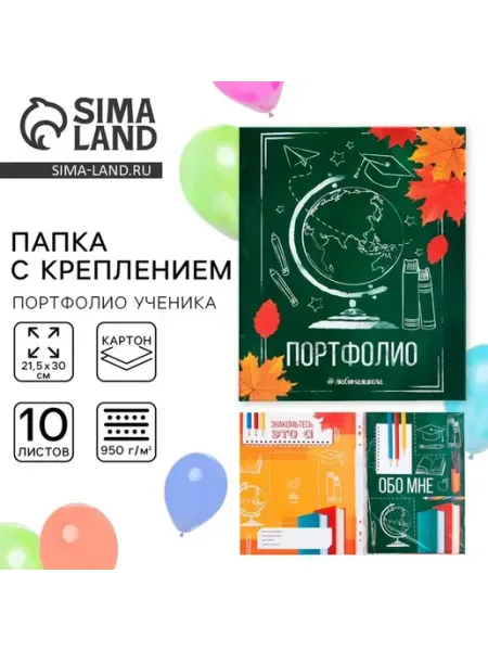 Стильная школьная папка для хранения достижений