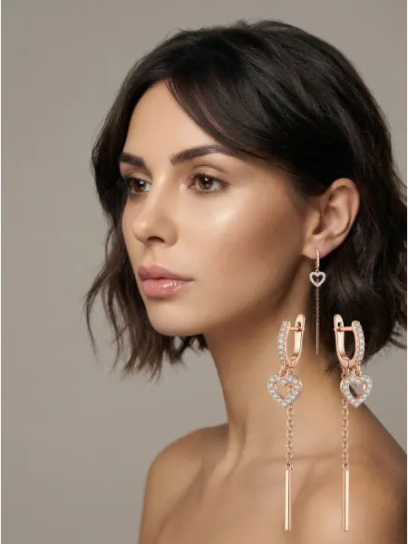 LUMI Insane Beauty Серьги бижутерия сердце