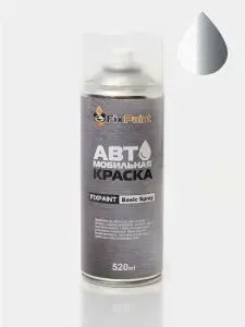 Краска MERCEDES-BENZ GLE(W166), код 775, IRIDIUM SILVER, автомобильная эмаль FixPaint Spray в аэрозольном баллончике 520 мл