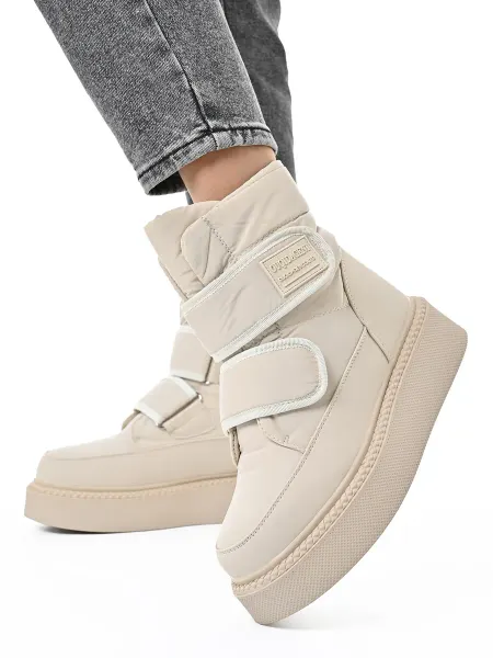 Hit Shoes дутики женские на липучке зимние