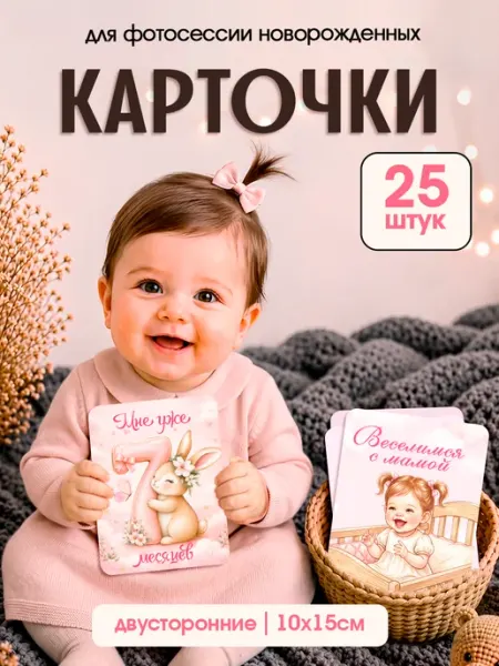 Pank.serg Карточки для фотосессии новорожденных по месяцам