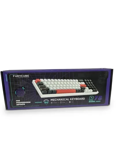 Механическая игровая клавиатура Furycube R78, 78 клавиш, возможность замены клавиш, RGB-подсветка.