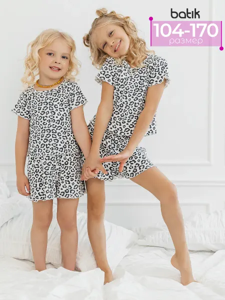 Batik Пижама детская летняя футболка с шортами
