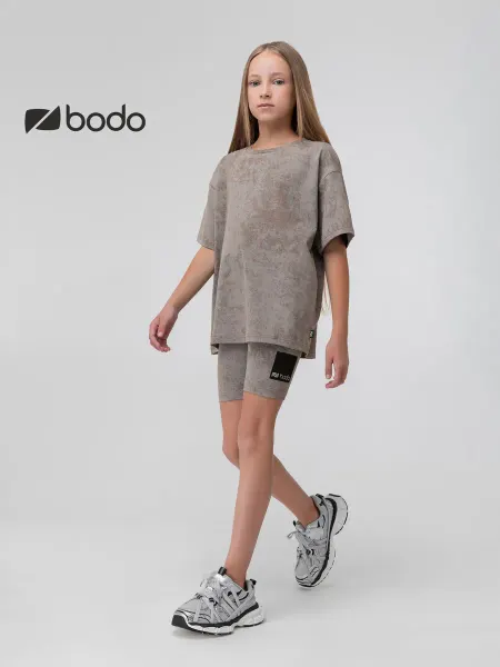 BODO Костюм для девочки летний с велосипедками