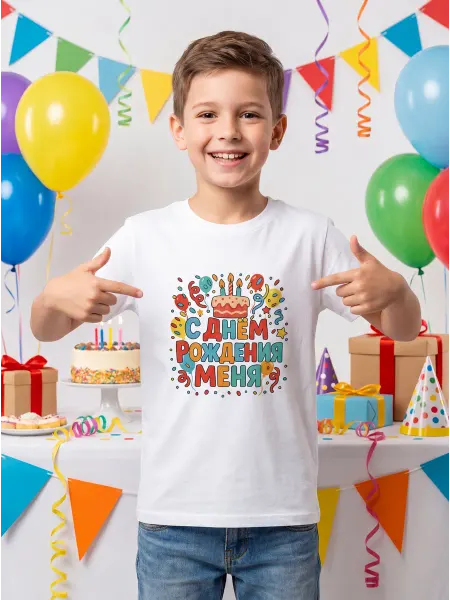 Hype merch. Праздничная футболка на День Рождения