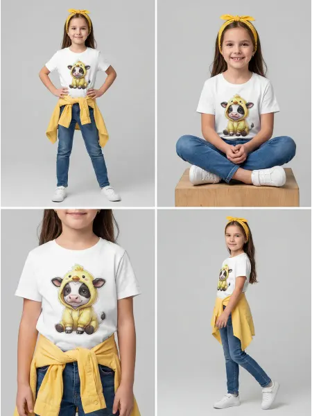 Hype merch. Футболка детская с Коровой
