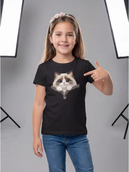 Hype merch. Футболка с мемом кота подростковая