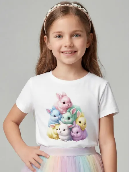 Hype merch. Футболка детская с Кроликами