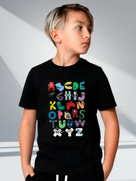 Футболкин Kids Алфавит лора футболка детская Alphabet lore