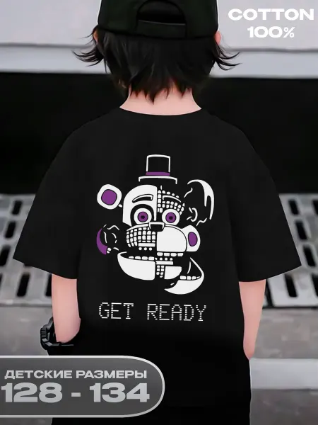 PRISUTSTVIE V Футболка Five Nights at Freddys принт на спине