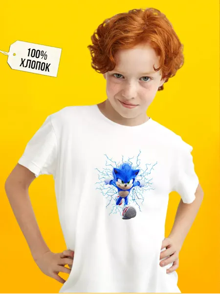 Футболкин Kids Детская футболка Соник Sonic