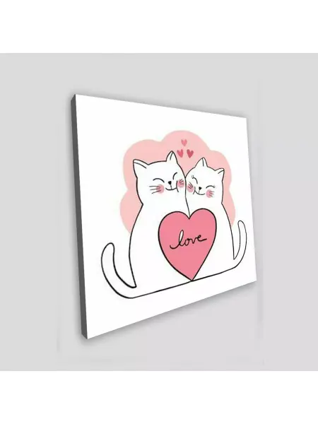 7print Картина Котики любовь 50-50