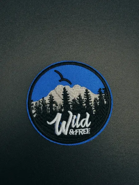 Термоклеевая заплатка "Wild&free" 7x7 текстиль