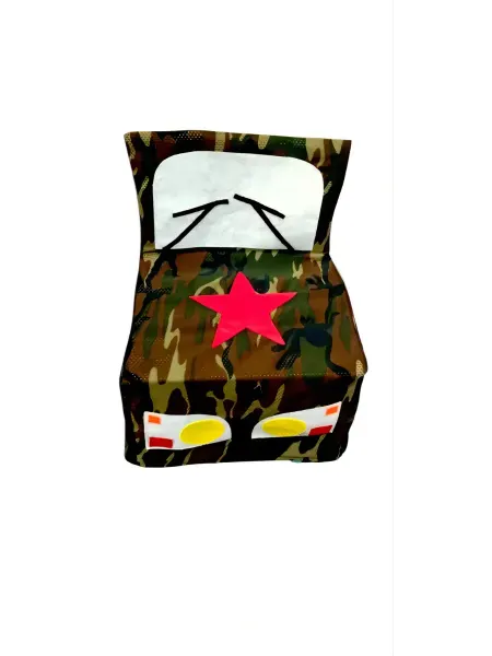 Накидка (чехол) на детский стул военная машина