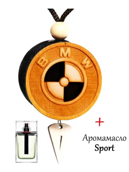 Аромасентир Подвеска-диск дерево BMW, аромат Sport (Homme)