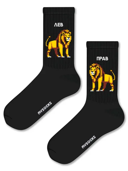 MySocks Смешные носки с принтом - Мем Лев Прав