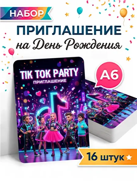 Pank.serg Пригласительные на день рождения тик ток вечеринка