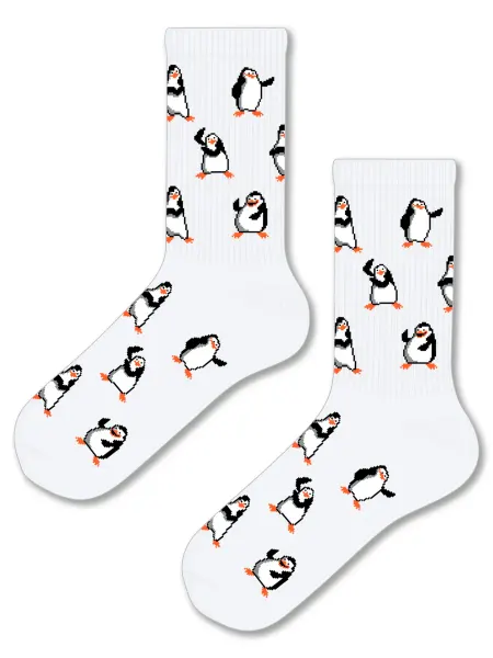 Pattern Socks Носки с принтом Пингвины Мадагаскар