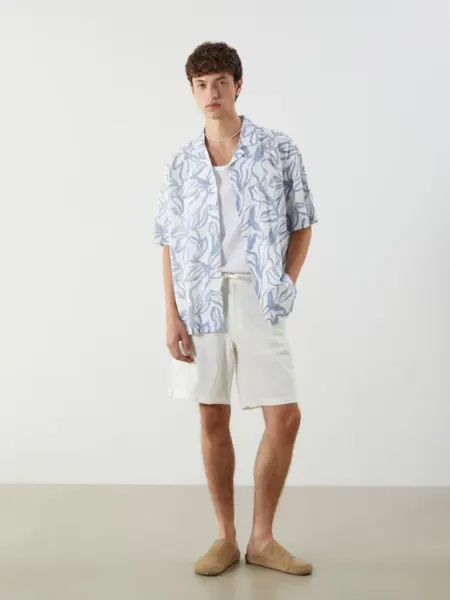 LC Waikiki Шорты из льняной смеси свободного кроя для мужчин