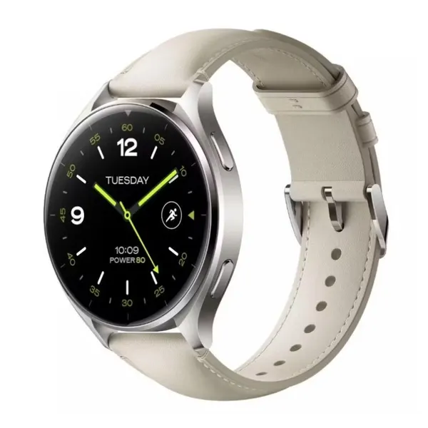 Смарт-часы Xiaomi Watch 2 Titan Gray Case with White Leather Strap X59504 (BHR9306GL)