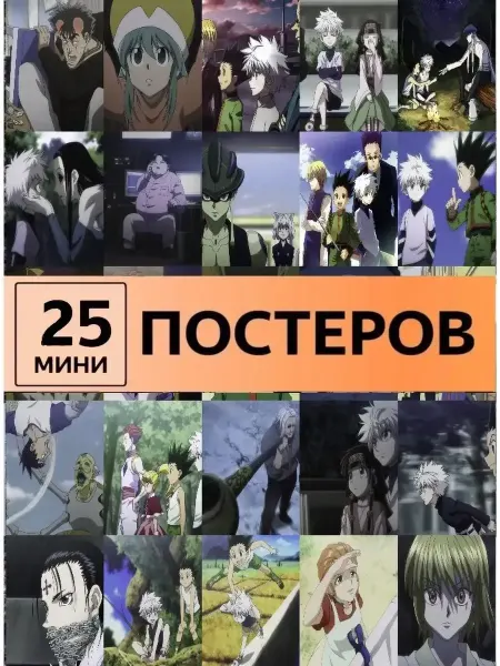 StickerHouse Natali Pank Карточки Охотник х Охотник Hunter X Hunter постеры аниме