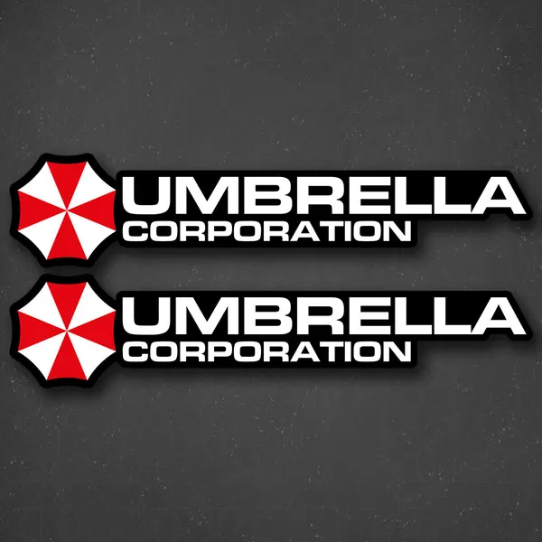 Наклейка на авто "Umbrella corporation - Корпорация Амбрелла" 24x5 см